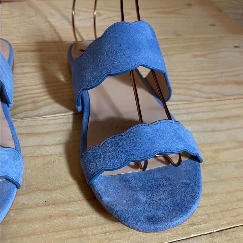 Stuart Weitzman Santorini blue slip on sandals‎ size 8.5 - Picture 5 of 9